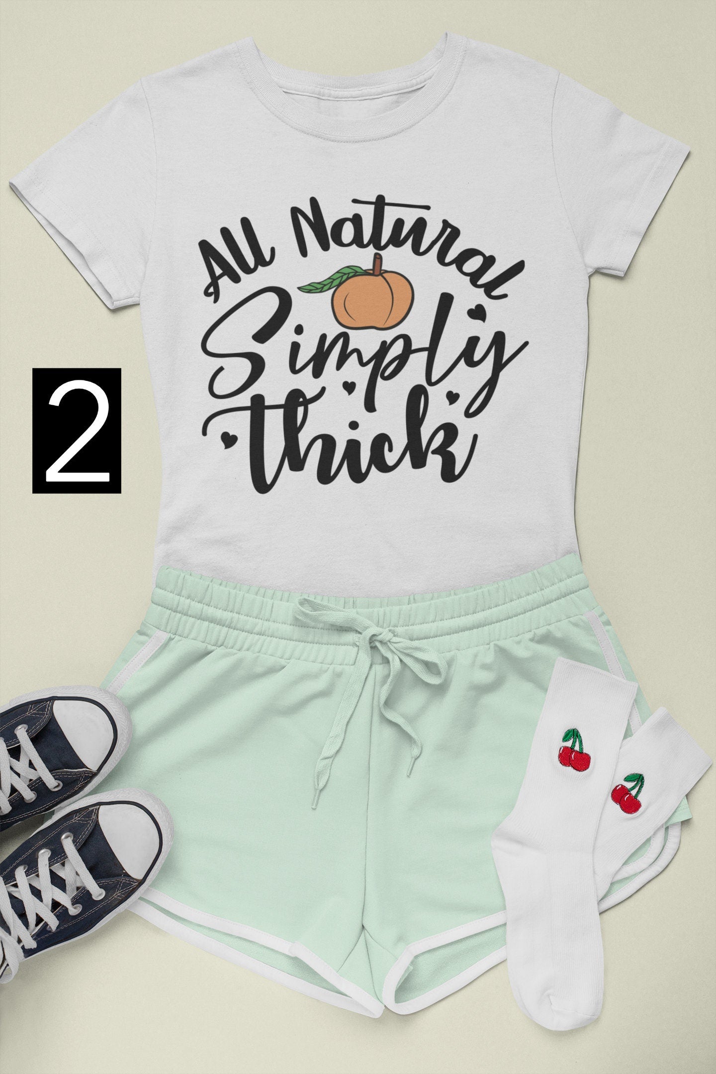 All Natural, Simply Thick graphic t-shirt, sweatshirt, or hoodie! Trendy Fashion. Inspirational. Bold Statement. Sexy. Drip. Glow Up