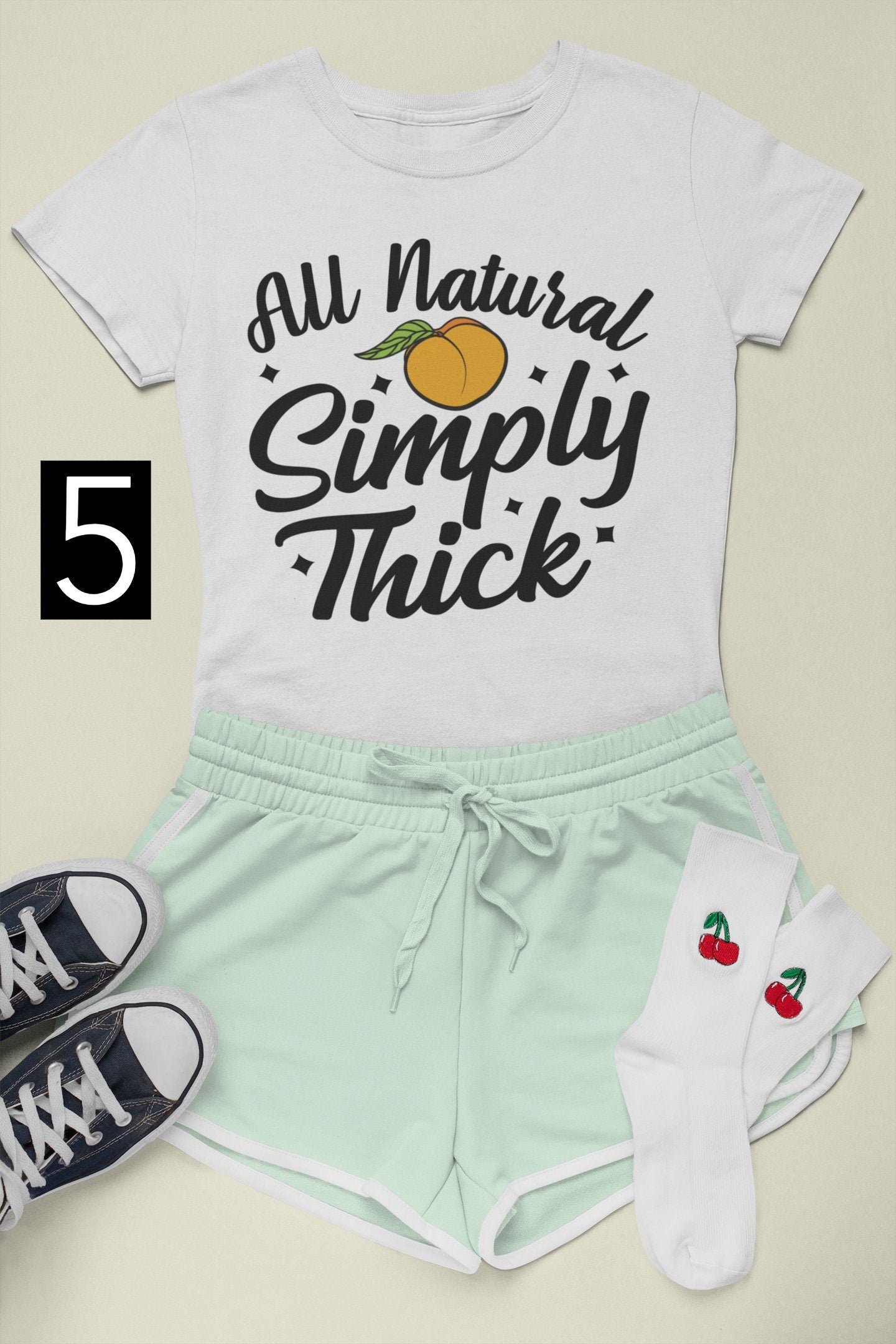All Natural, Simply Thick graphic t-shirt, sweatshirt, or hoodie! Trendy Fashion. Inspirational. Bold Statement. Sexy. Drip. Glow Up