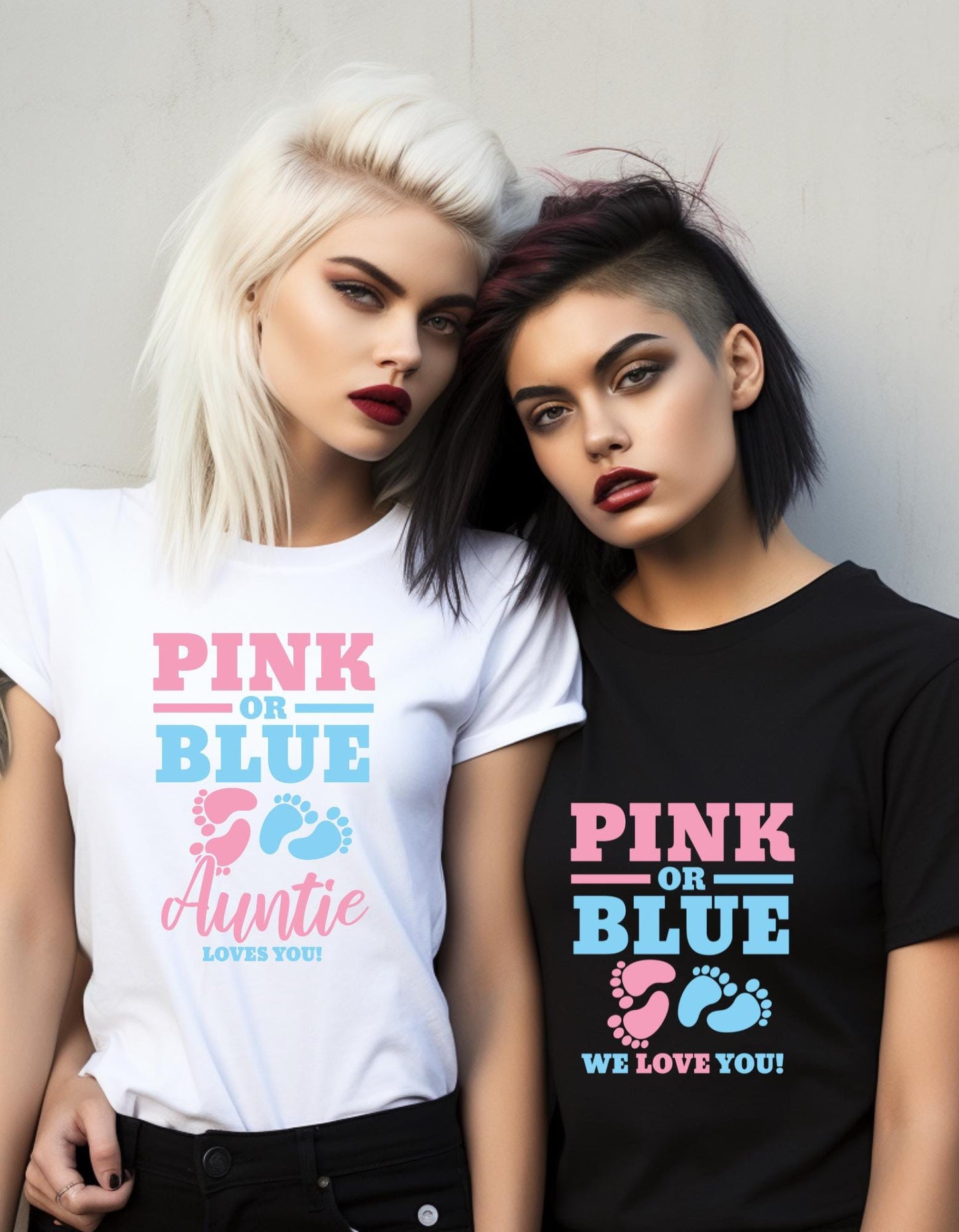 Gender Reveal Matching Shirts: Team Boy or Girl, Baby Shower Tees
