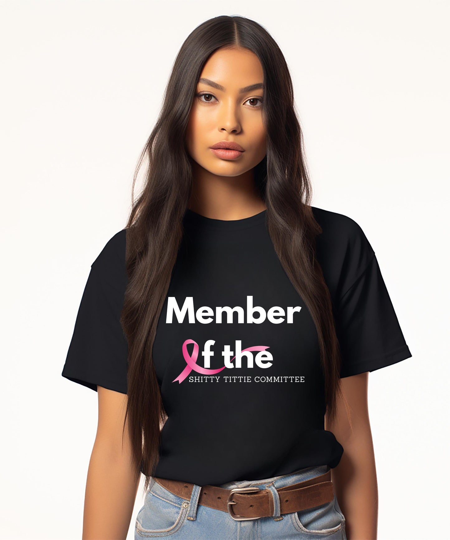 Member of the Shitty Tittie Committee Design. Breast Cancer Awareness Images. TikTok Shirts. Dtf. Dtg. Sublimation. INSTANT DOWNLOAD