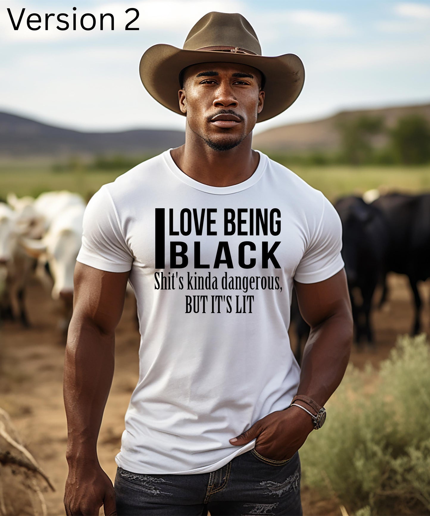 I Love Being Black: Shit's Kinda Dangerous, But It's LIT - Bold & Unapologetic Statement Apparel