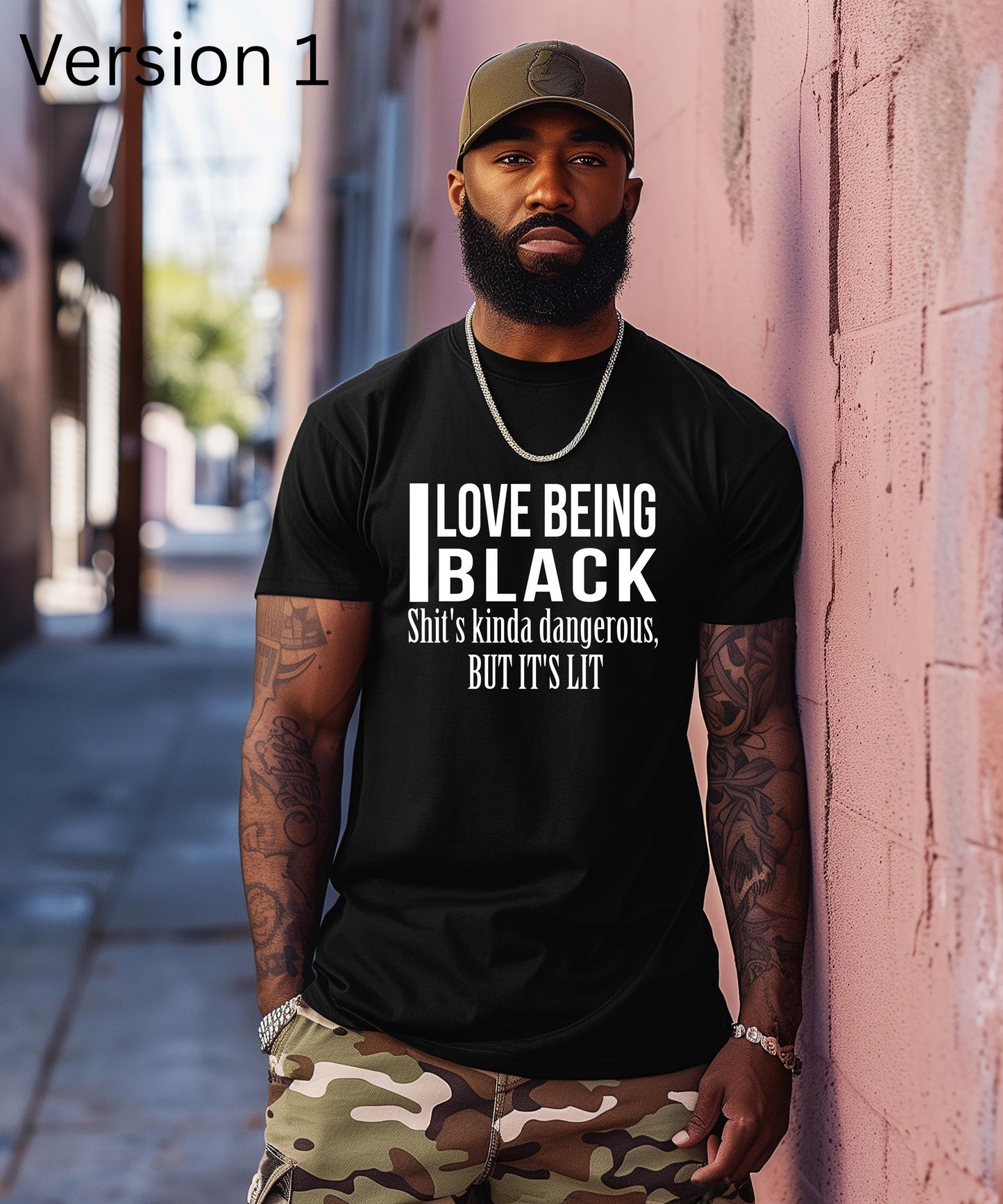 I Love Being Black: Shit's Kinda Dangerous, But It's LIT - Bold & Unapologetic Statement Apparel