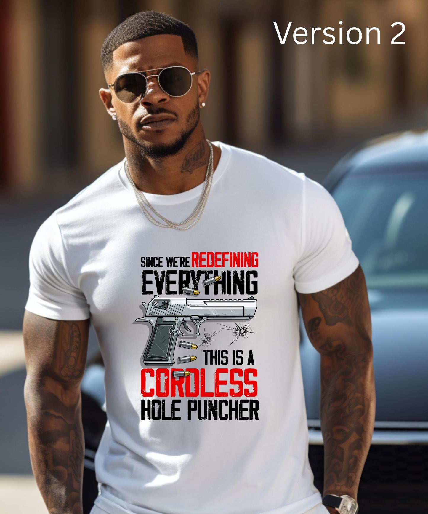Since We're Redefining Everything, This Is A Cordless Hole Puncher" - Edgy & Humorous Statement Apparel