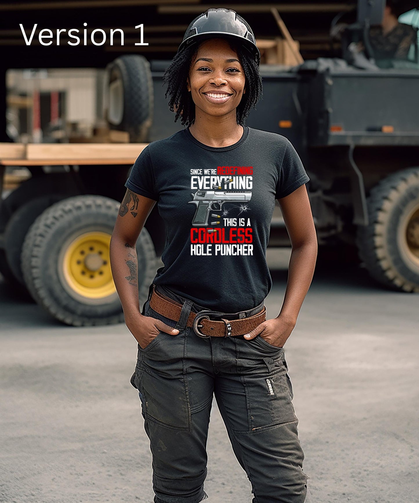 Since We're Redefining Everything, This Is A Cordless Hole Puncher" - Edgy & Humorous Statement Apparel