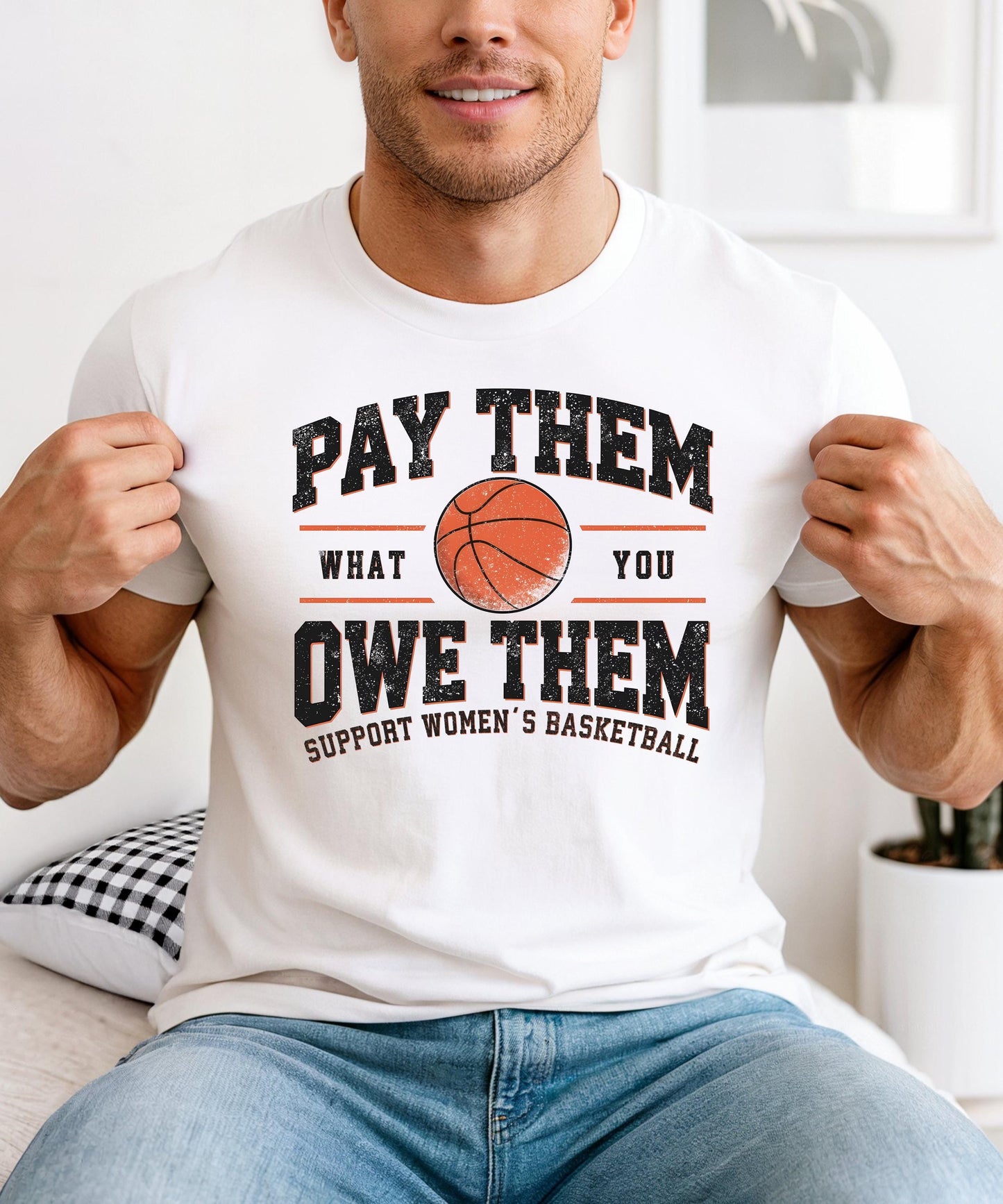 Pay Them What Owe Them: Support Women's Basketball - Empowering & Essential Apparel!