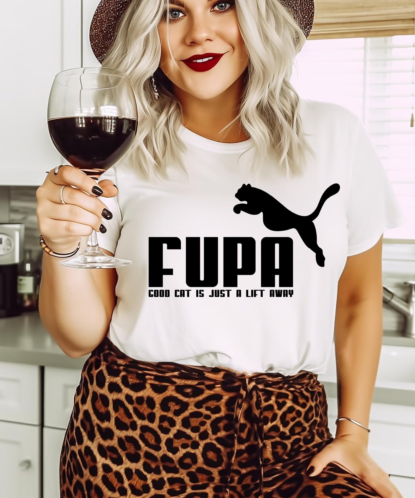 FUPA: Good Cat Is Just A Lift Away - Hilarious & Empowering Graphic Apparel!