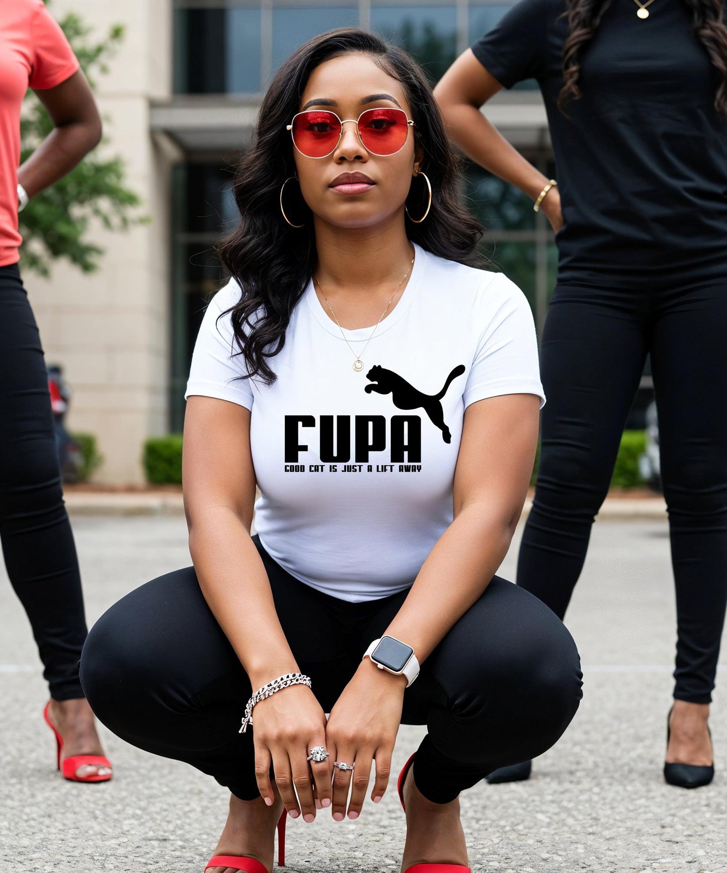 FUPA: Good Cat Is Just A Lift Away - Hilarious & Empowering Graphic Apparel!