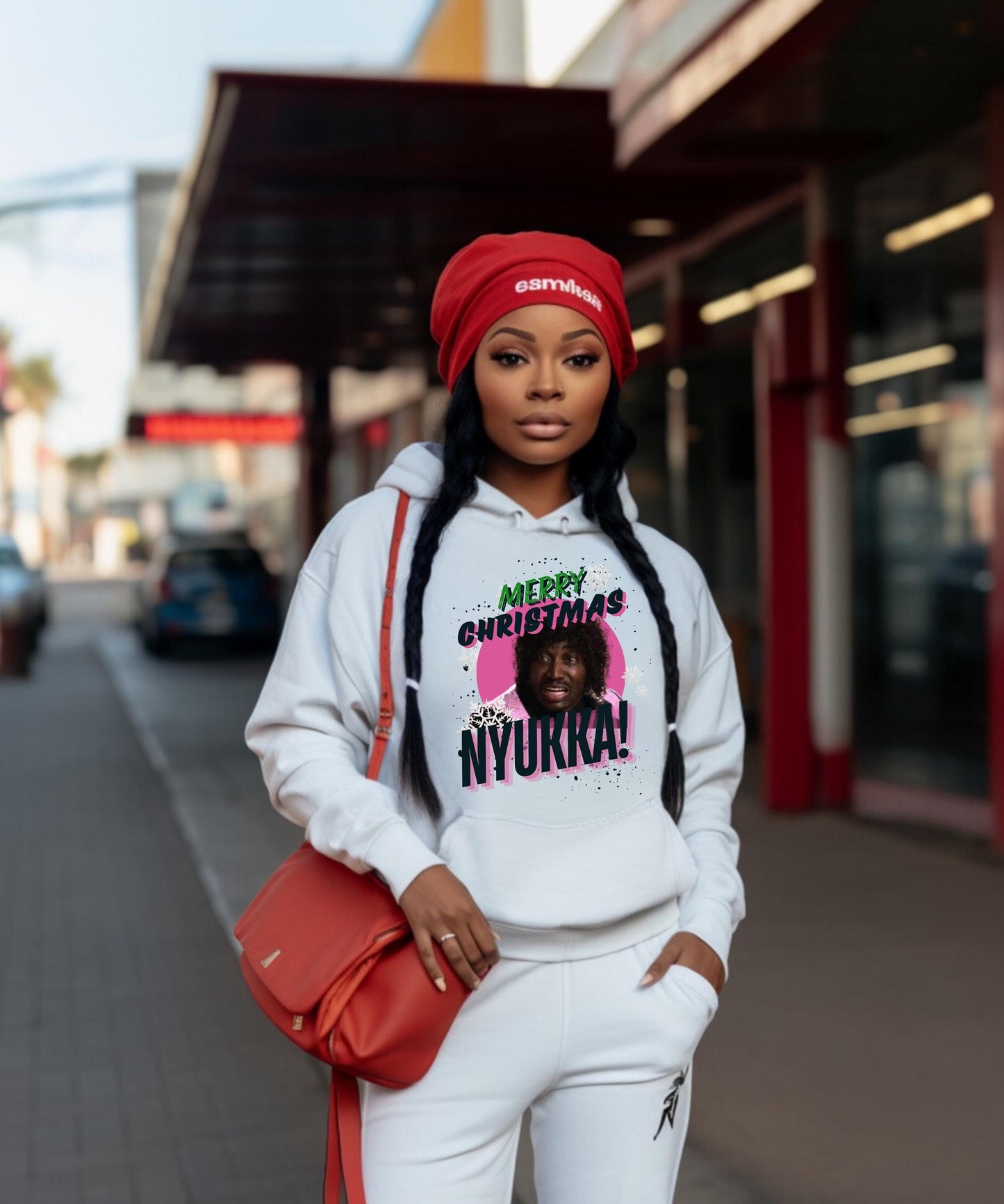Merry Christmas Nyukka Funny Holiday T-Shirt Hoodie | Next Friday Inspired Urban Christmas Sweater Gift