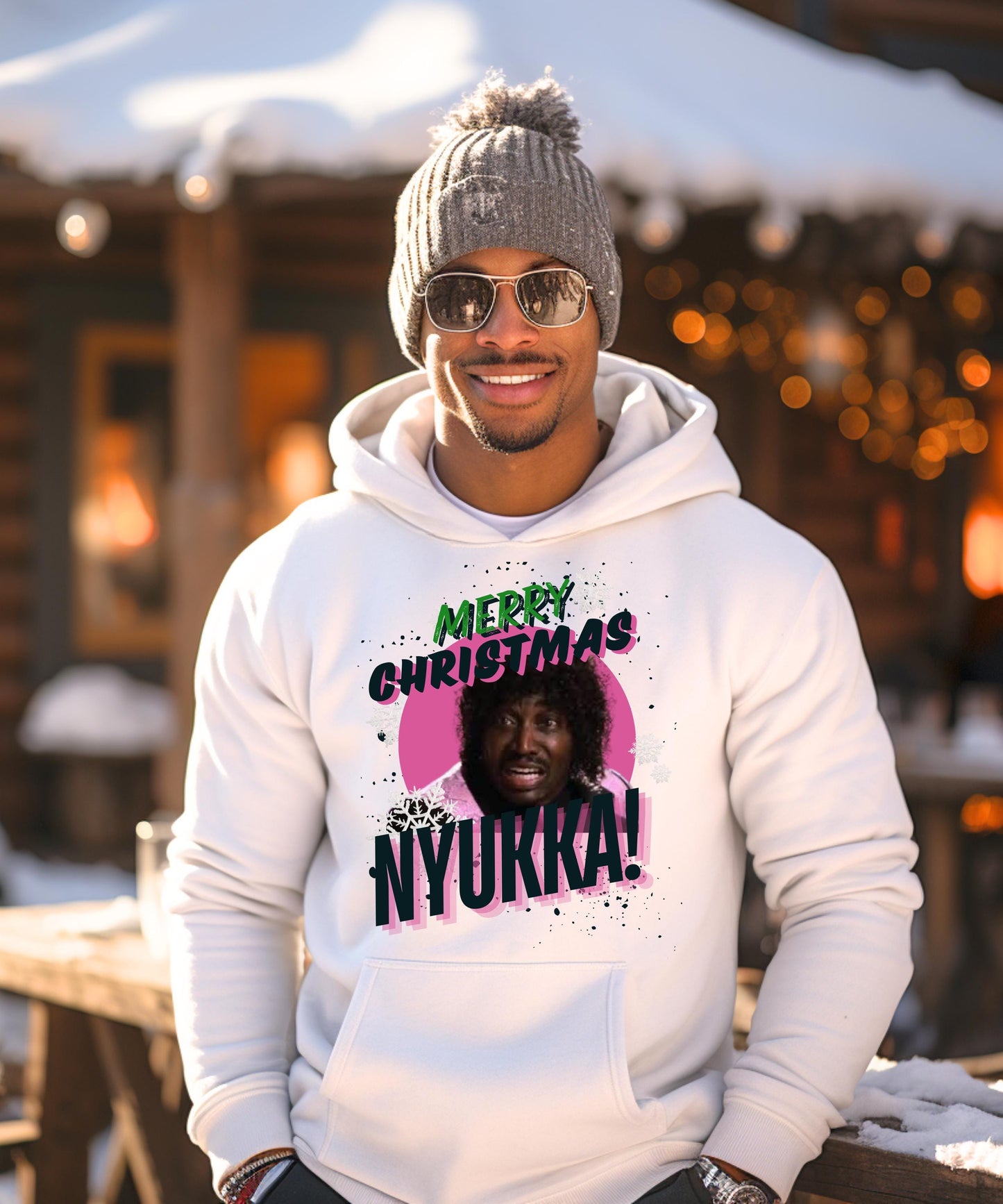 Merry Christmas Nyukka Funny Holiday T-Shirt Hoodie | Next Friday Inspired Urban Christmas Sweater Gift