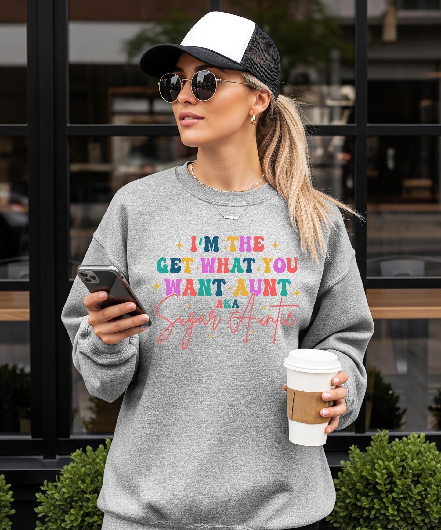 I'm The Get What You Want Aunt AKA Sugar Auntie Shirt | Cool Aunt T-Shirt, Hoodie, Sweatshirt | Best Aunt Ever Gift from Niece Nephew