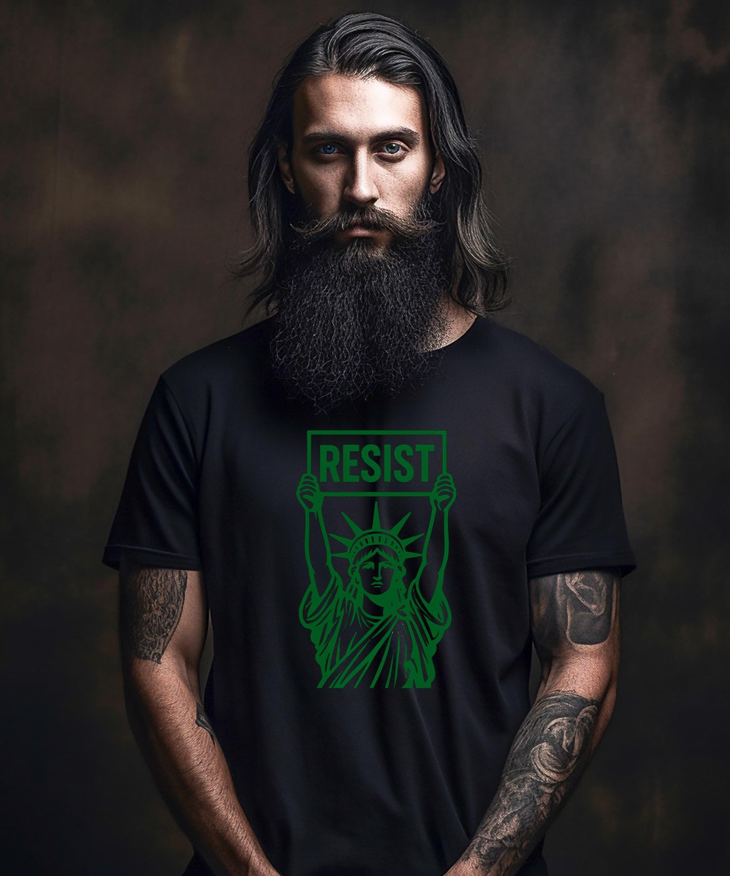 Resist Shirt | Statue of Liberty Protest Tee | Political Activist Gift | Social Justice Hoodie | Democracy Sweatshirt | Unisex Graphic Tee