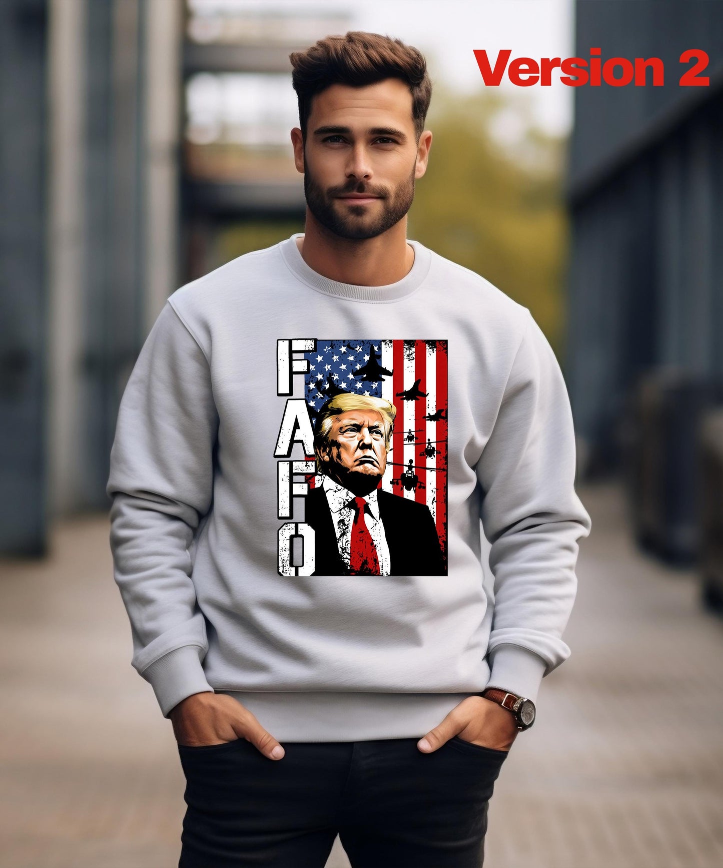 FAFO Trump Shirt | American Flag Patriot Hoodie | Republican Gift | Conservative Sweatshirt | Political Apparel | Unisex Fit