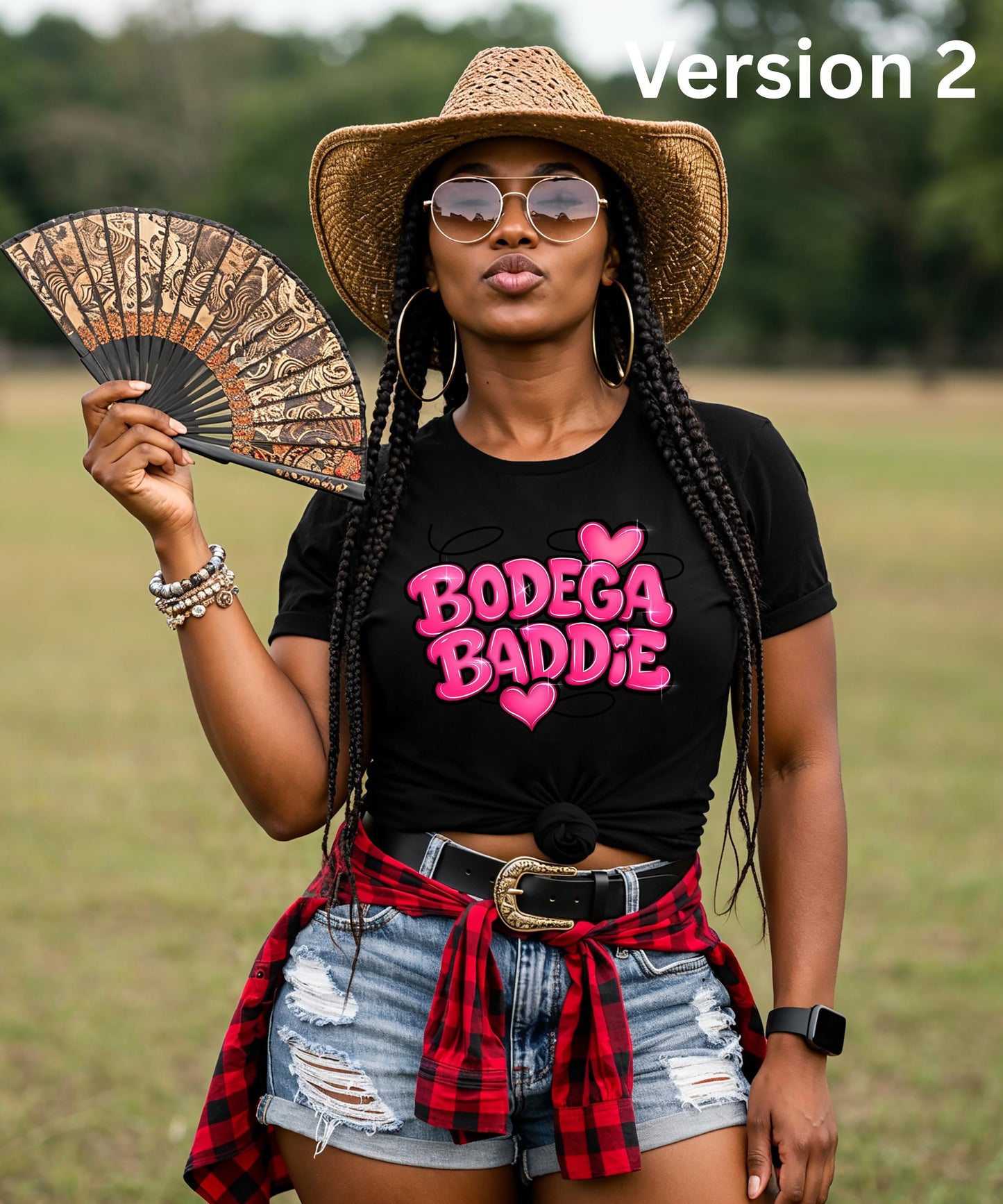 Bodega Baddie T-Shirt | Hoodie | Crewneck | Perfect Cardi B Concert Outfit | Y2K Pink Heart Graphic Tee