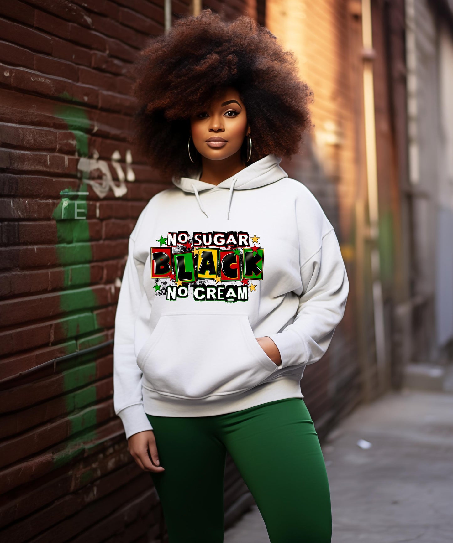 No Sugar No Cream Shirt | Black Pride Gift | Pan African Colors Tee | Melanin Apparel | Black History Month | Unisex Graphic Tee