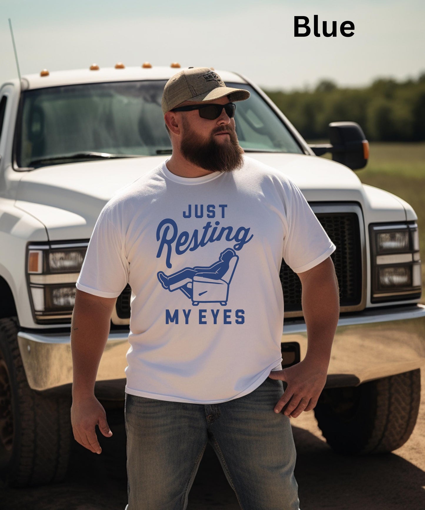 Just Resting My Eyes Shirt, Funny Dad Shirt, Grandpa Gift, Napping T-Shirt, Father's Day Gift, Retirement Gift, Sleeping Recliner Tee