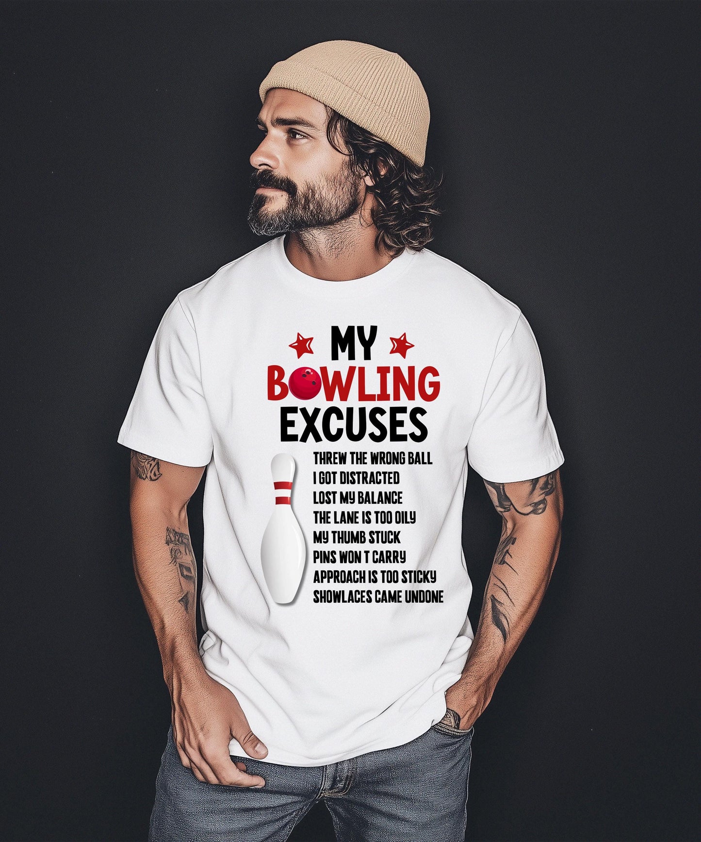 Funny Bowling Hoodie | Bowler Excuses Shirt | Bowling Team Gift | League Uniform | Strike Spare Sweatshirt | Bowling Gift