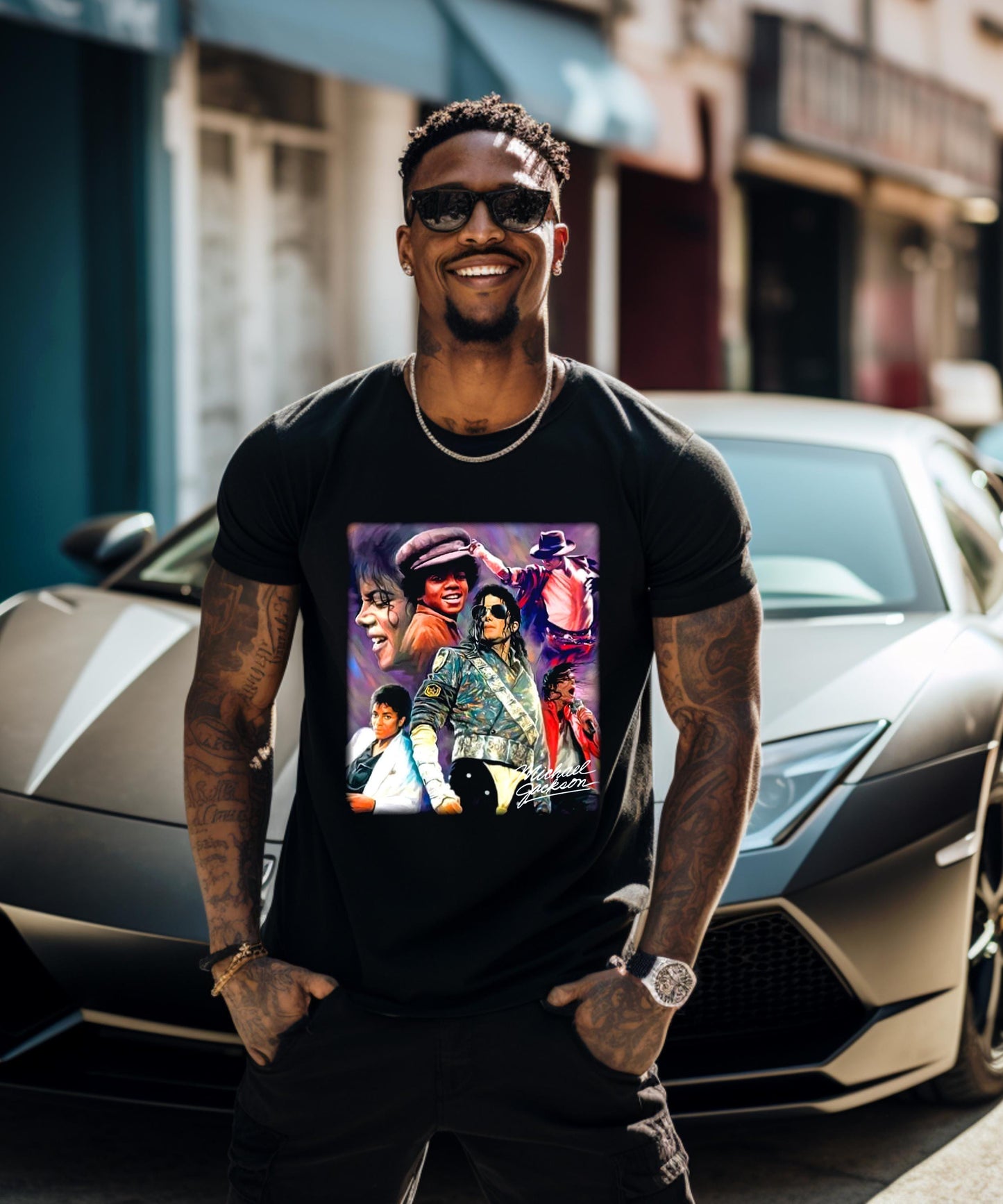MJ Vintage Shirt | King of Pop Graphic Tee | Retro MJ Collage Hoodie | 80s Pop Music Sweatshirt | Thriller Era Fan Gift