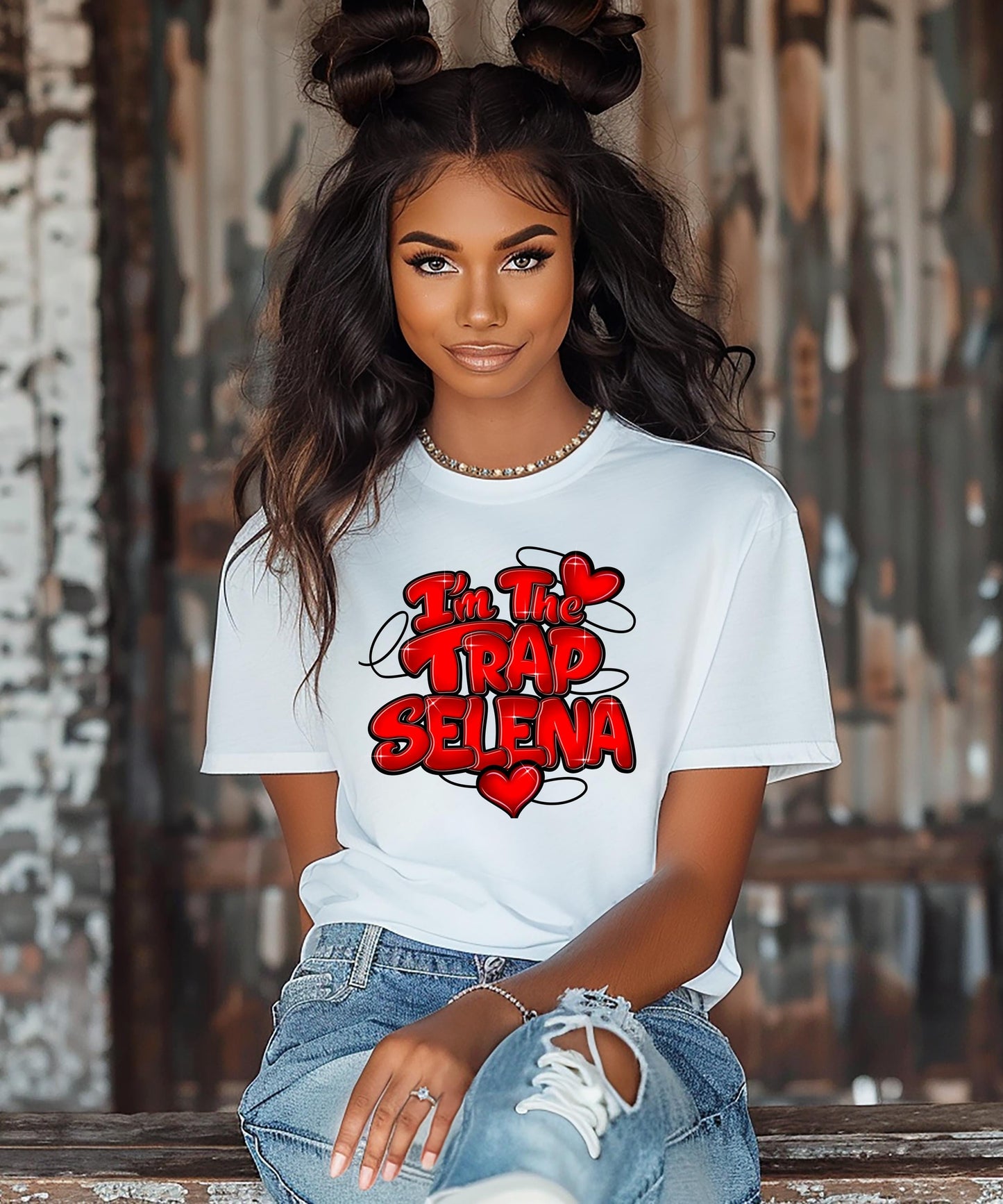 I'm The Trap Selena Shirt | Cardi B Concert | Y2K Latina Graphic Tee | Trap Music Hoodie | Hip Hop Sweatshirt | Graffiti Airbrush Crewneck