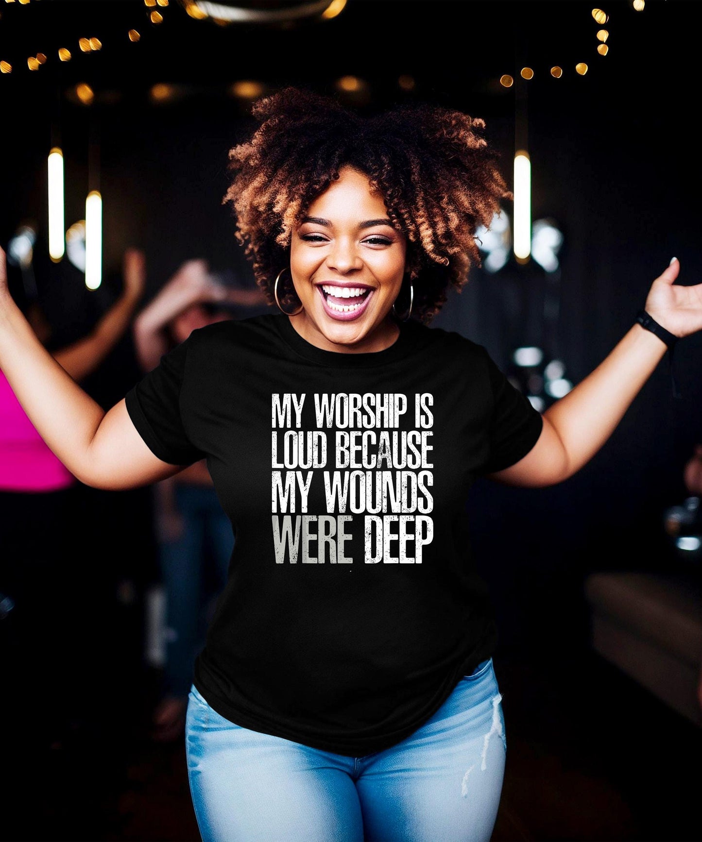My Worship Is Loud Shirt | Christian Faith Apparel | Religious Hoodie | Church Sweatshirt | Inspirational Graphic Tee | Healing Quote