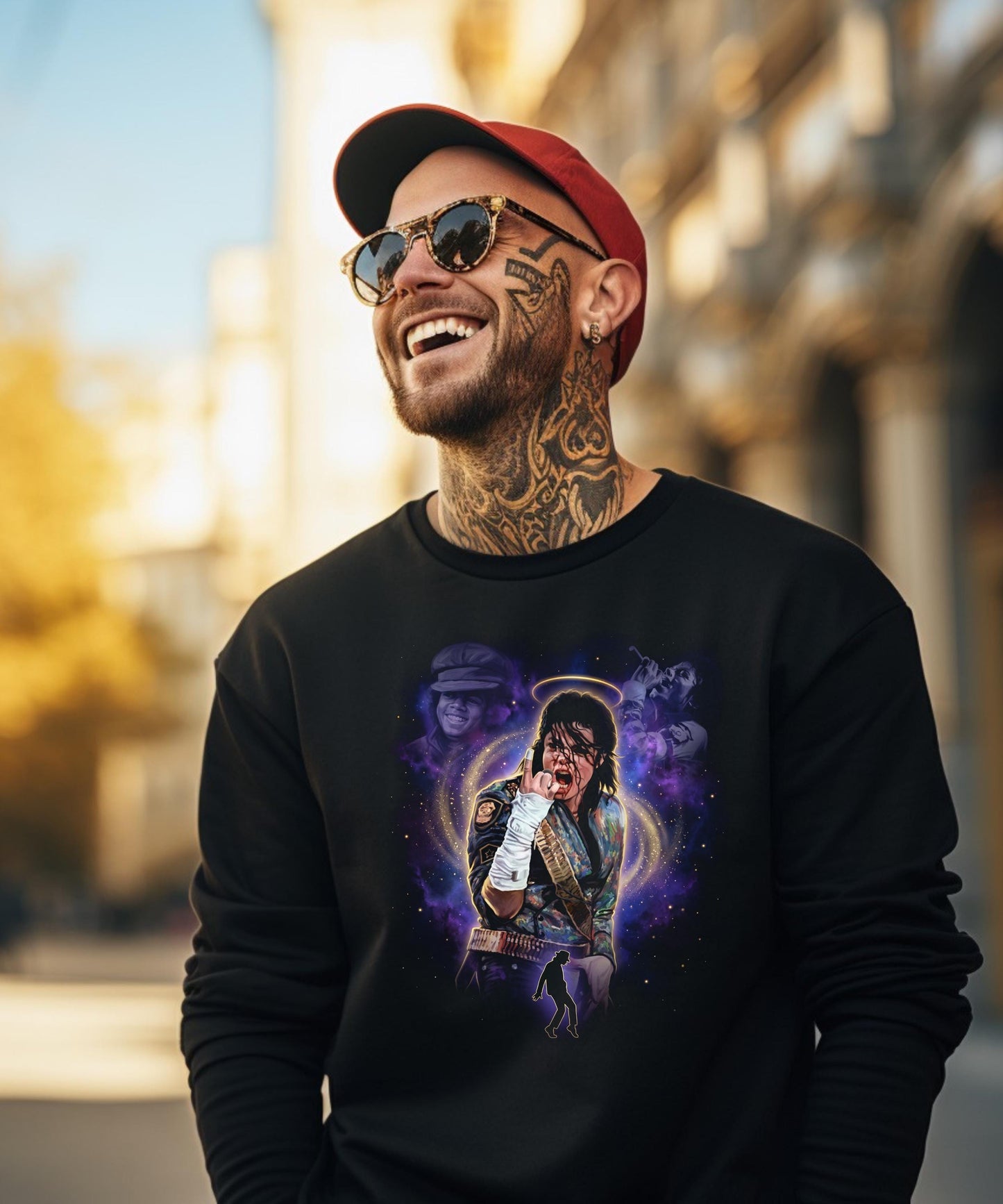 MJ King of Pop Collage Graphic Tee | Retro 80s Thriller Era Shirt