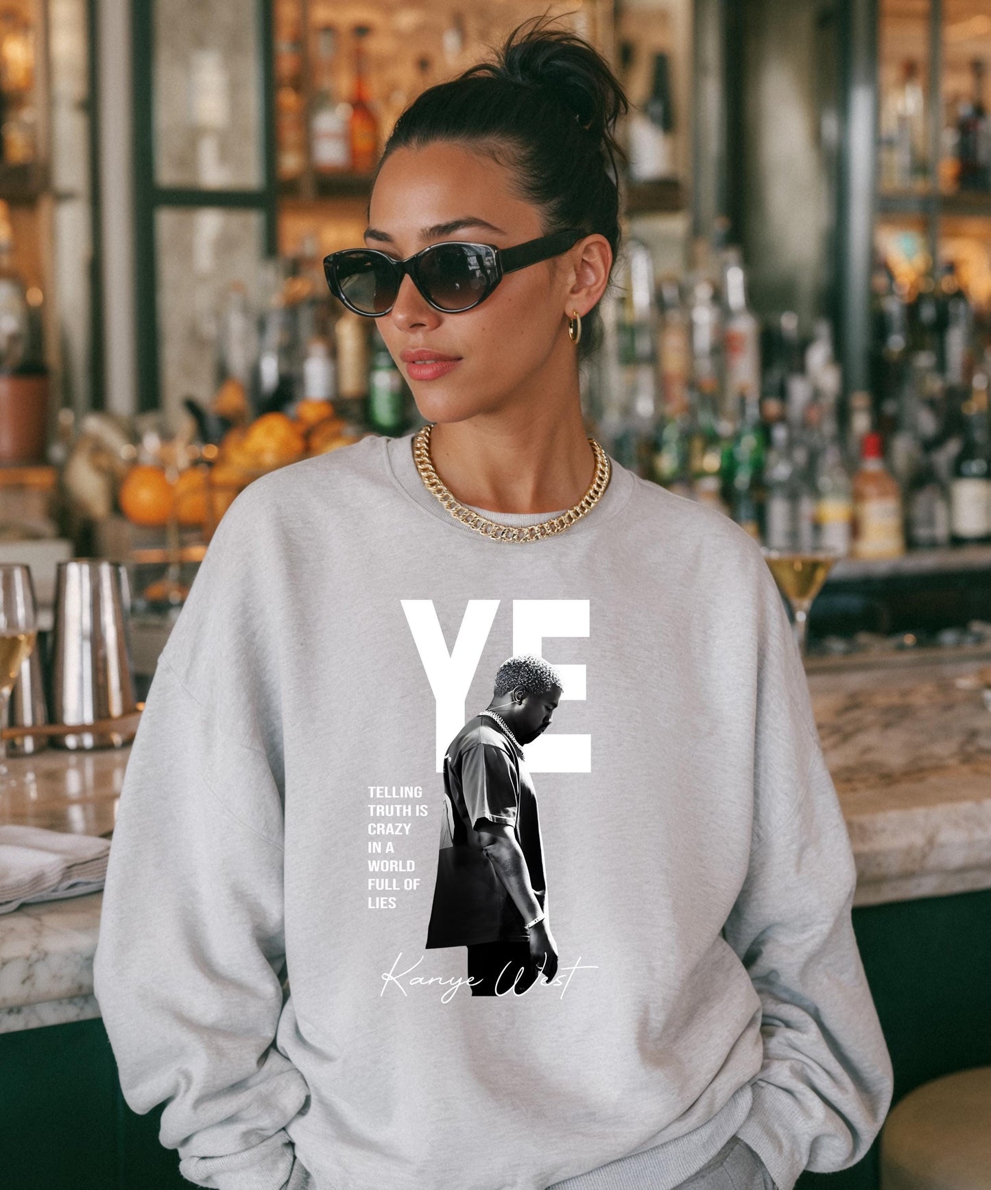 Ye Inspired Shirt | Telling Truth Is Crazy Hoodie | Kanye West Rap Tee | Streetwear Graphic Sweatshirt | Urban Quote Apparel | Hip Hop Gift