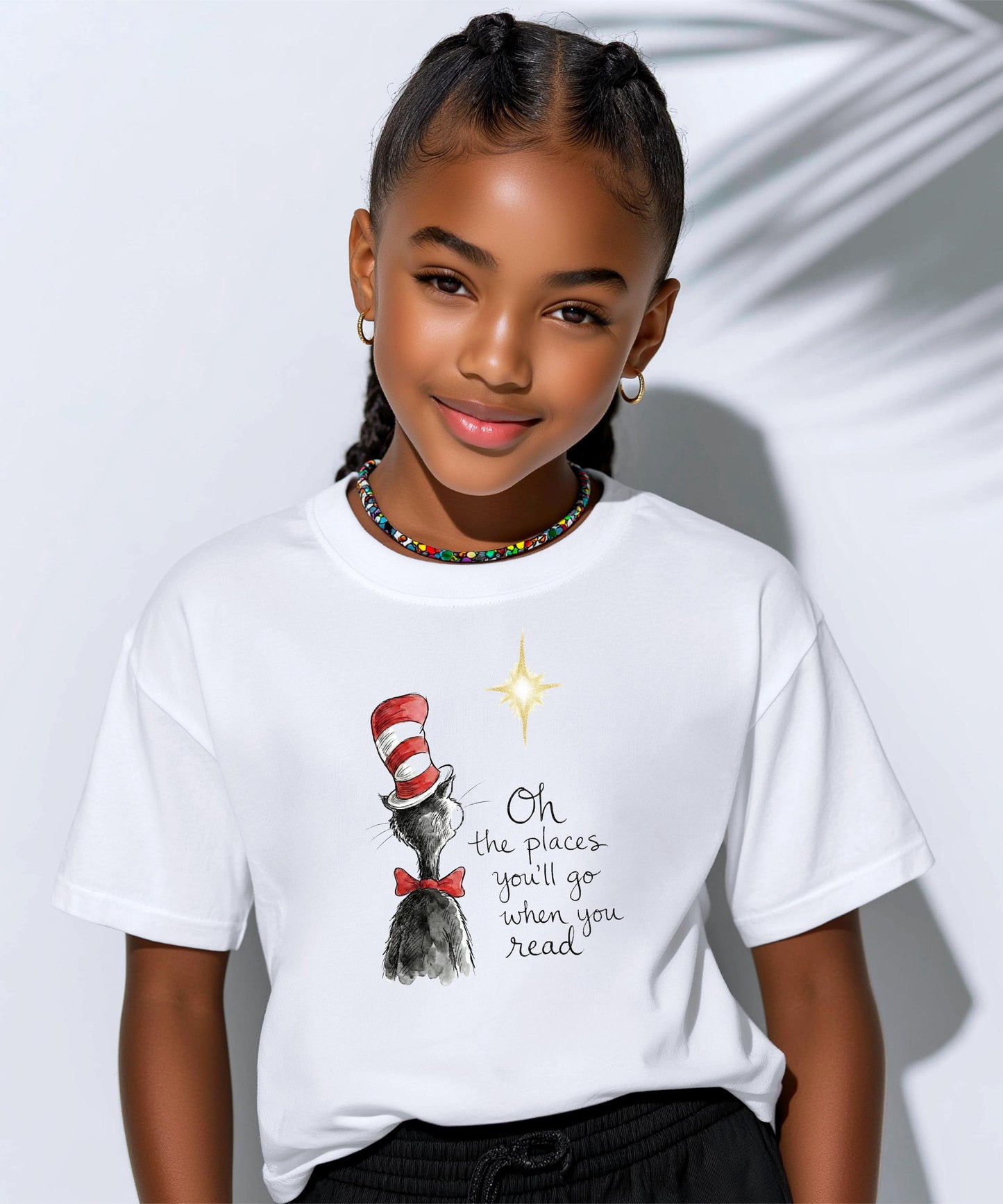 Oh The Places You'll Go When You Read | Funny Teacher Hoodie | Book Lover Graphic Tee | Librarian Gift | Literacy Week | Reading Apparel