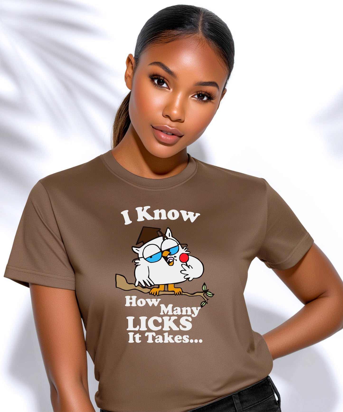 I Know How Many Licks Shirt | Retro Mr Owl | Funny Nostalgia Graphic Tee | 90s Commercial Parody | Vintage Candy Gift | Unisex Apparel