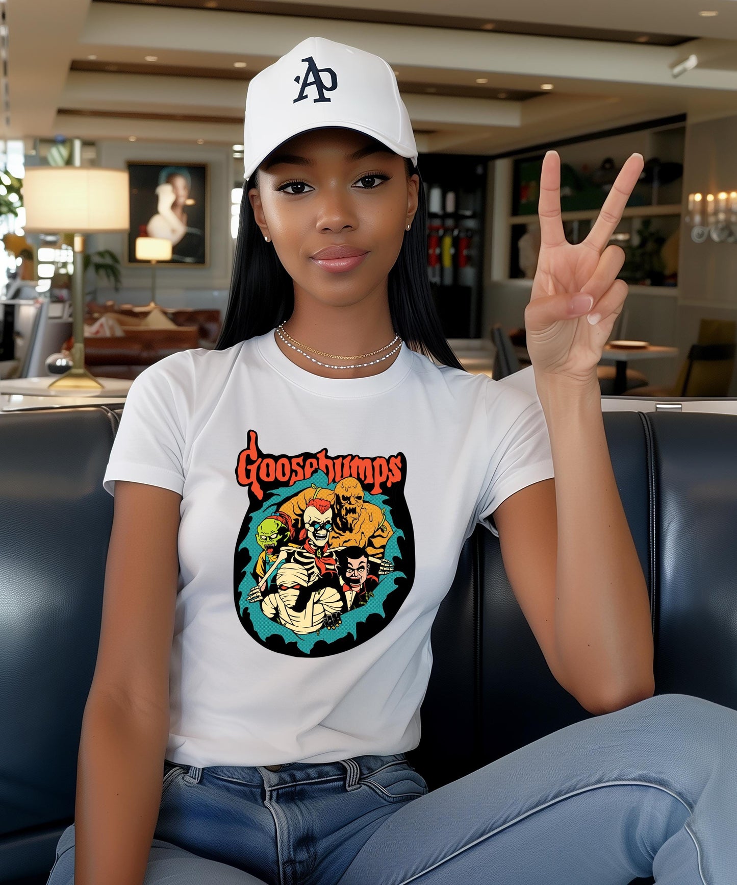 Retro Goosebumps Shirt 90s Nostalgia Halloween Graphic Tee, Slappy The Dummy Horror Book Apparel, Spooky Season Crewneck Sweatshirt Hoodies