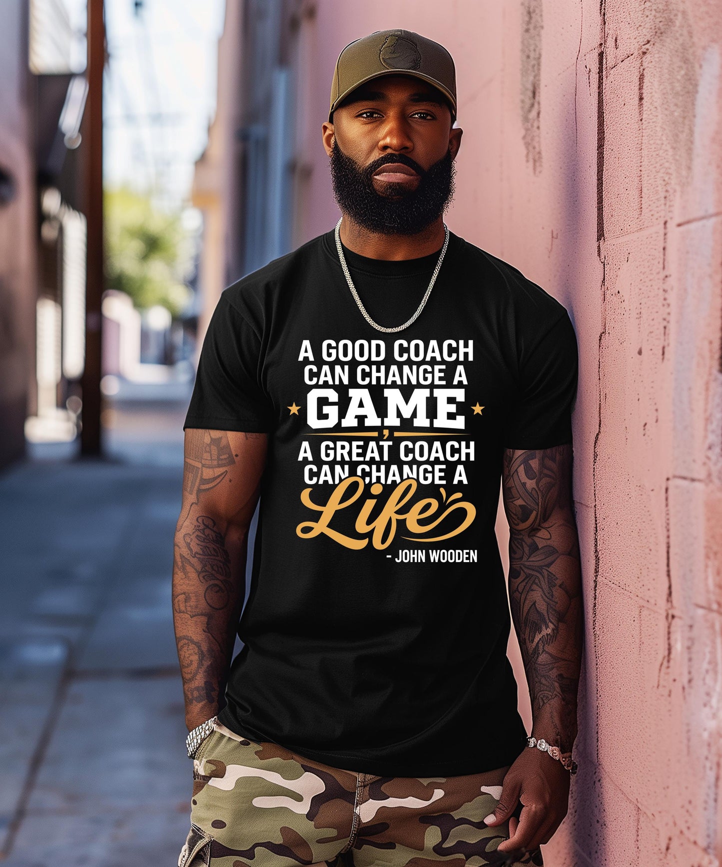 Great Coach Can Change A Life Shirt John Wooden Quote, Basketball, Baseball, Football, Coach Gift, Mentor Appreciation Graphic Tees!