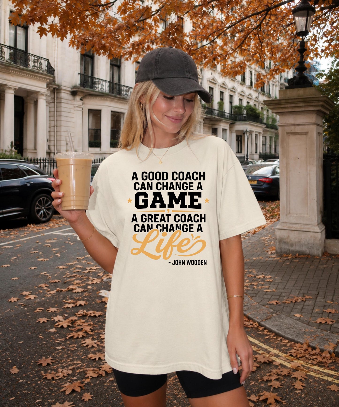 Great Coach Can Change A Life Shirt John Wooden Quote, Basketball, Baseball, Football, Coach Gift, Mentor Appreciation Graphic Tees!