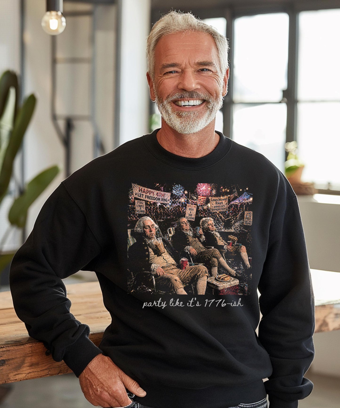 Party Like Its 1776ish Shirt, Funny 4th Of July Tee, Founding Fathers Graphic Top, Patriotic Mens Apparel, Independence Day Hoodie, USA