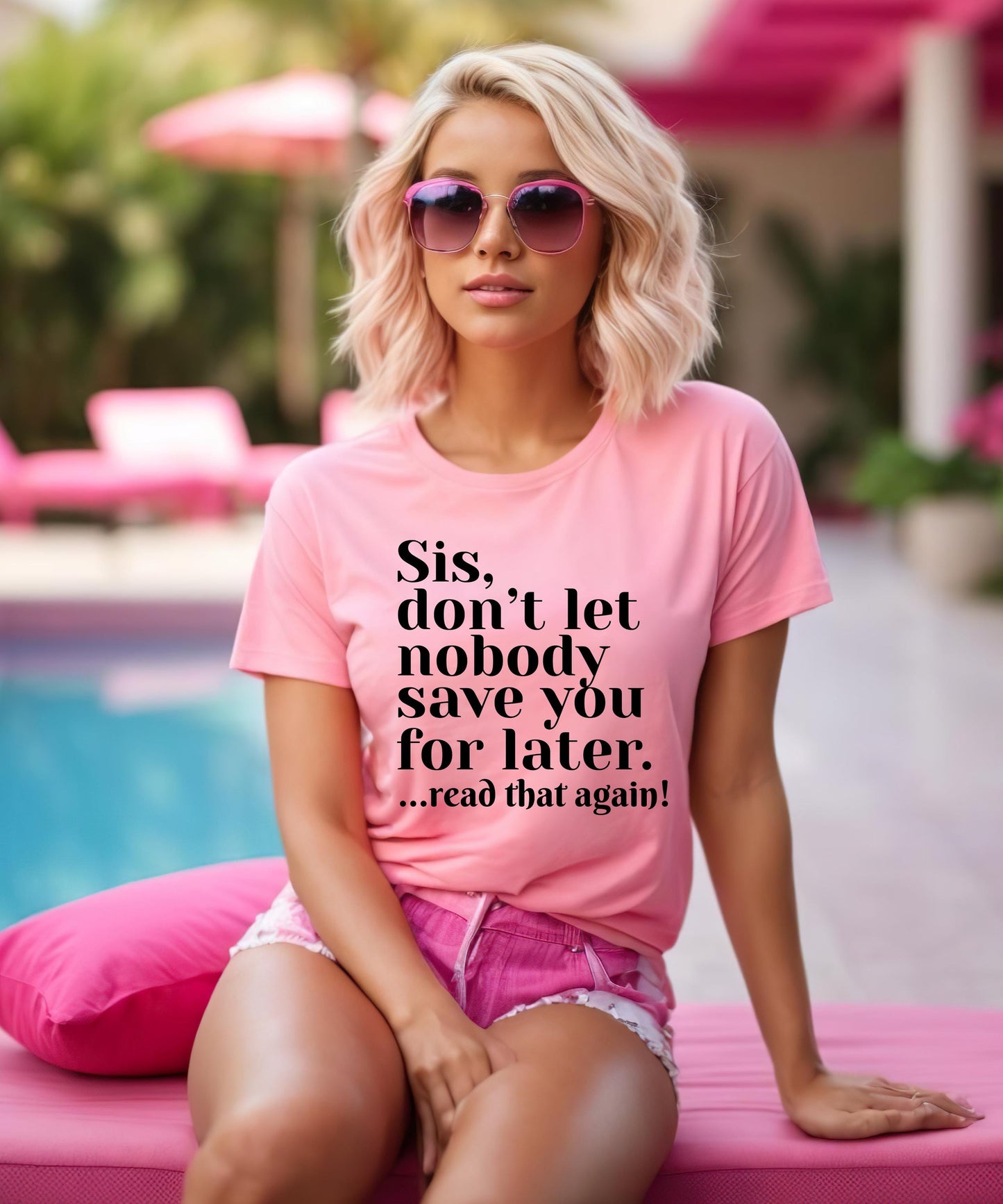 Sis Don't Let Nobody Save You For Later, Know Your Worth Tee, Motivational Quote Sweater, Inspirational Graphic Tee, Sassy Statement Tee
