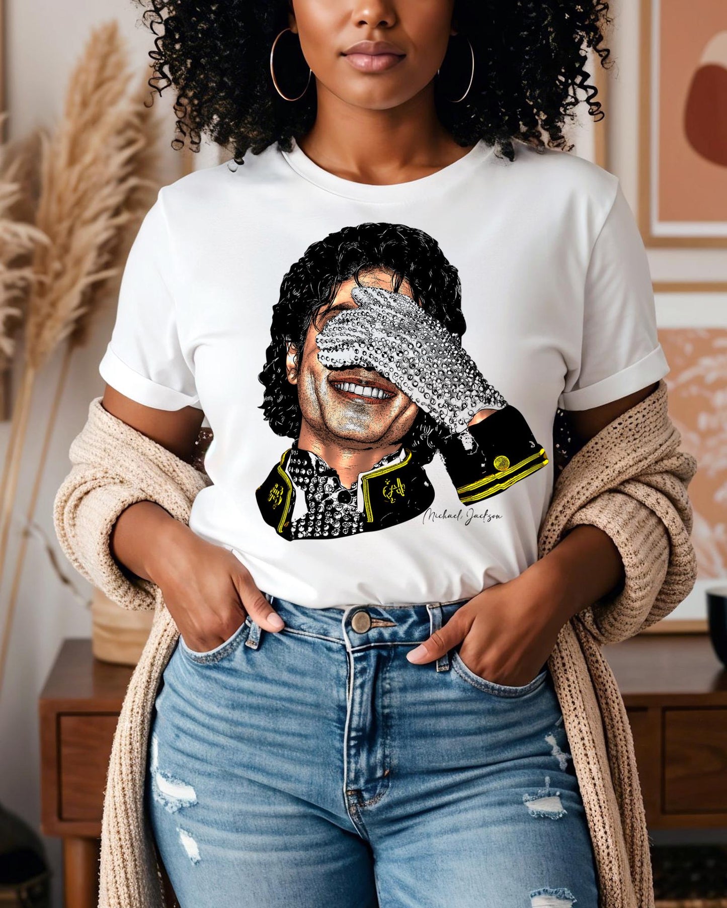 King Of Pop Graphic Shirt, Vintage 80s Music Legend Tee, Sequined Glove Portrait Apparel, Retro Pop Concert Hoodie, Music Lover Sweater