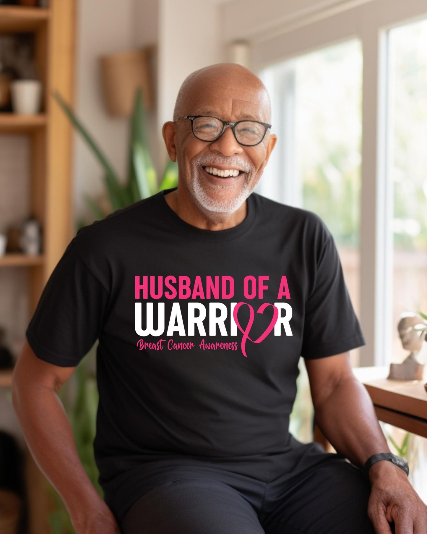 Husband Of A Warrior Breast Cancer Awareness Shirt, Pink Ribbon Support Tees, Fighter Husband Gifts, Survivor Squad Hoodie, Sweatshirts