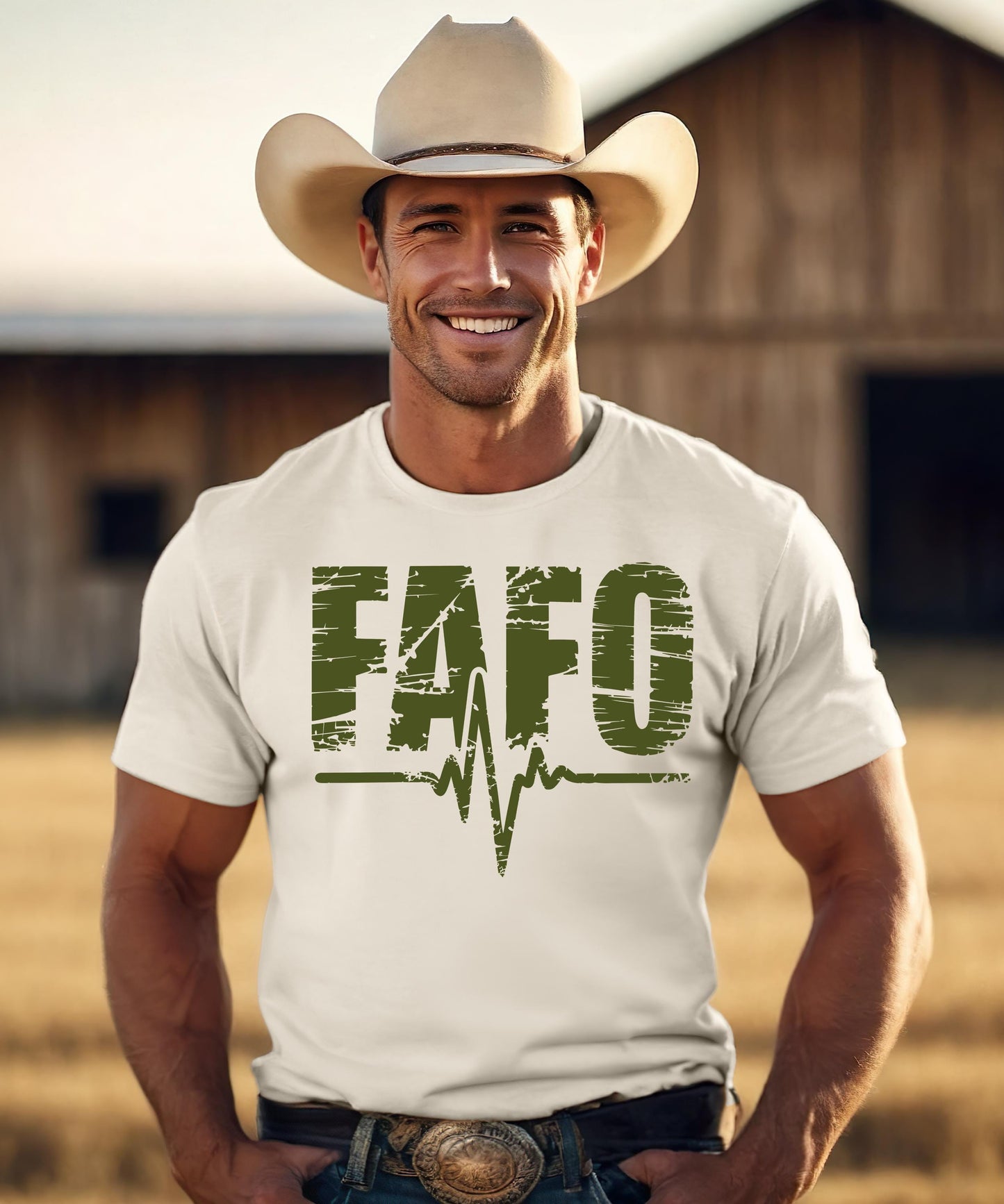 FAFO Shirt, Funny Heartbeat Graphic Tee, Sarcastic Quote, Edgy Country Humor Pullover Hoodie, Vintage Crewneck Sweater, Sassy Top
