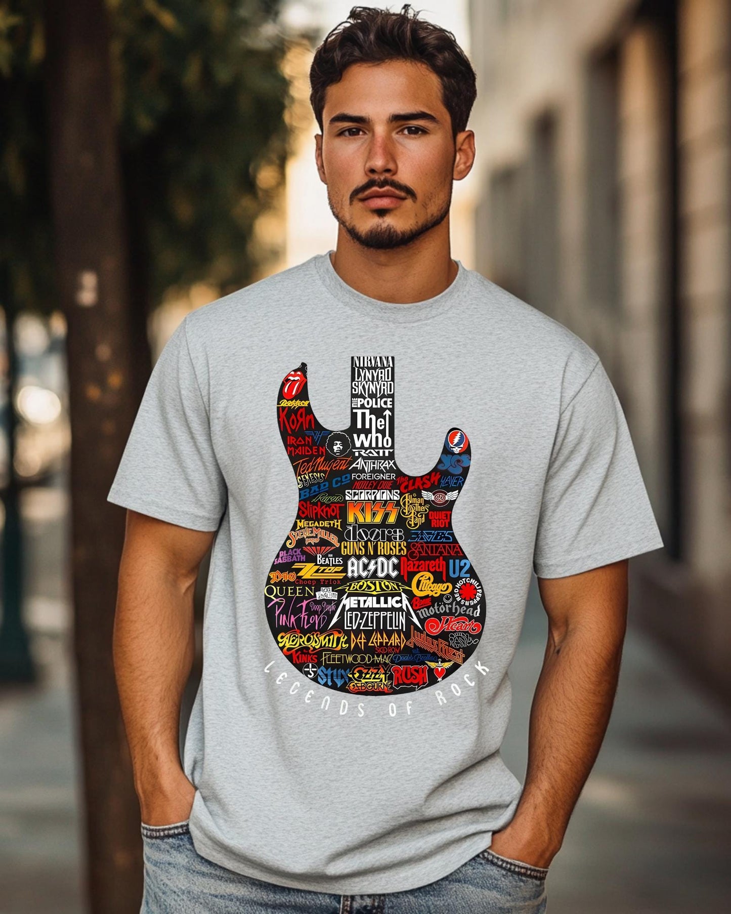 Legends Of Rock Shirt Classic Guitar Graphic Tee, Vintage Band Top, Retro Music Concert Hoodie, Crewneck Sweater, Musician Apparel