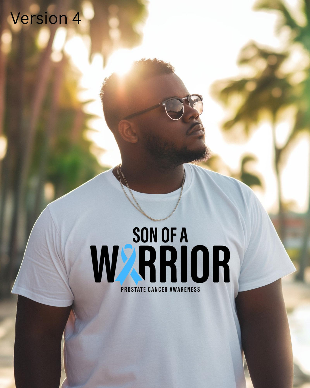 Son of a Warrior Shirt, Prostate Cancer Awareness T-Shirt, Light Blue Ribbon Tee, Dad Cancer Support Hoodie, Family Fight Sweatshirt