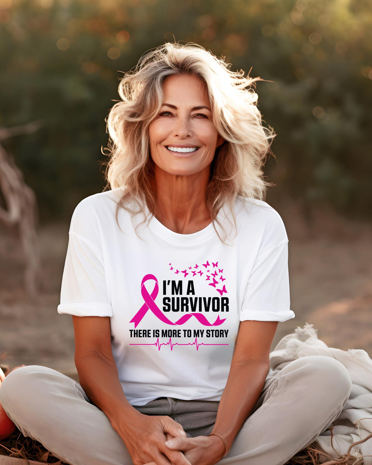 Breast Cancer Survivor Shirt, I'm a Survivor There Is More to My Story Tee, Pink Ribbon Butterfly Shirt, Cancer Awareness Sweatshirt