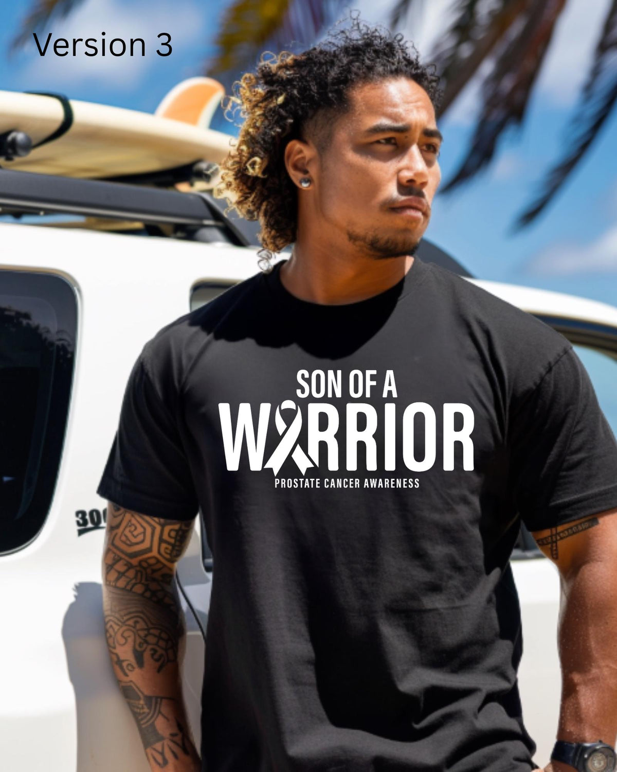 Son of a Warrior Shirt, Prostate Cancer Awareness T-Shirt, Light Blue Ribbon Tee, Dad Cancer Support Hoodie, Family Fight Sweatshirt