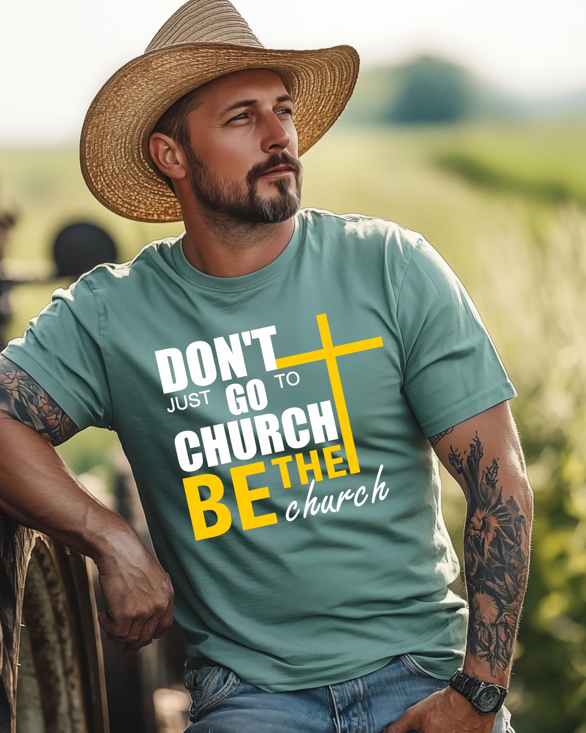 Dont Just Go To Church Shirt Christian Faith Graphic Tee Inspirational Religious Youth Adult Hoodie Sunday School Sweater Believer Top