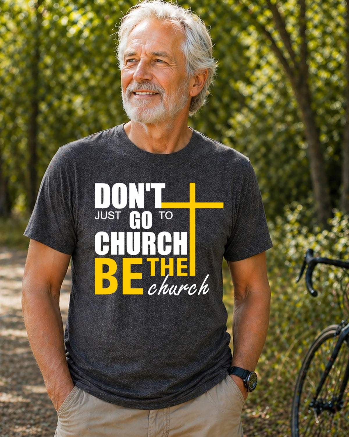 Dont Just Go To Church Shirt Christian Faith Graphic Tee Inspirational Religious Youth Adult Hoodie Sunday School Sweater Believer Top