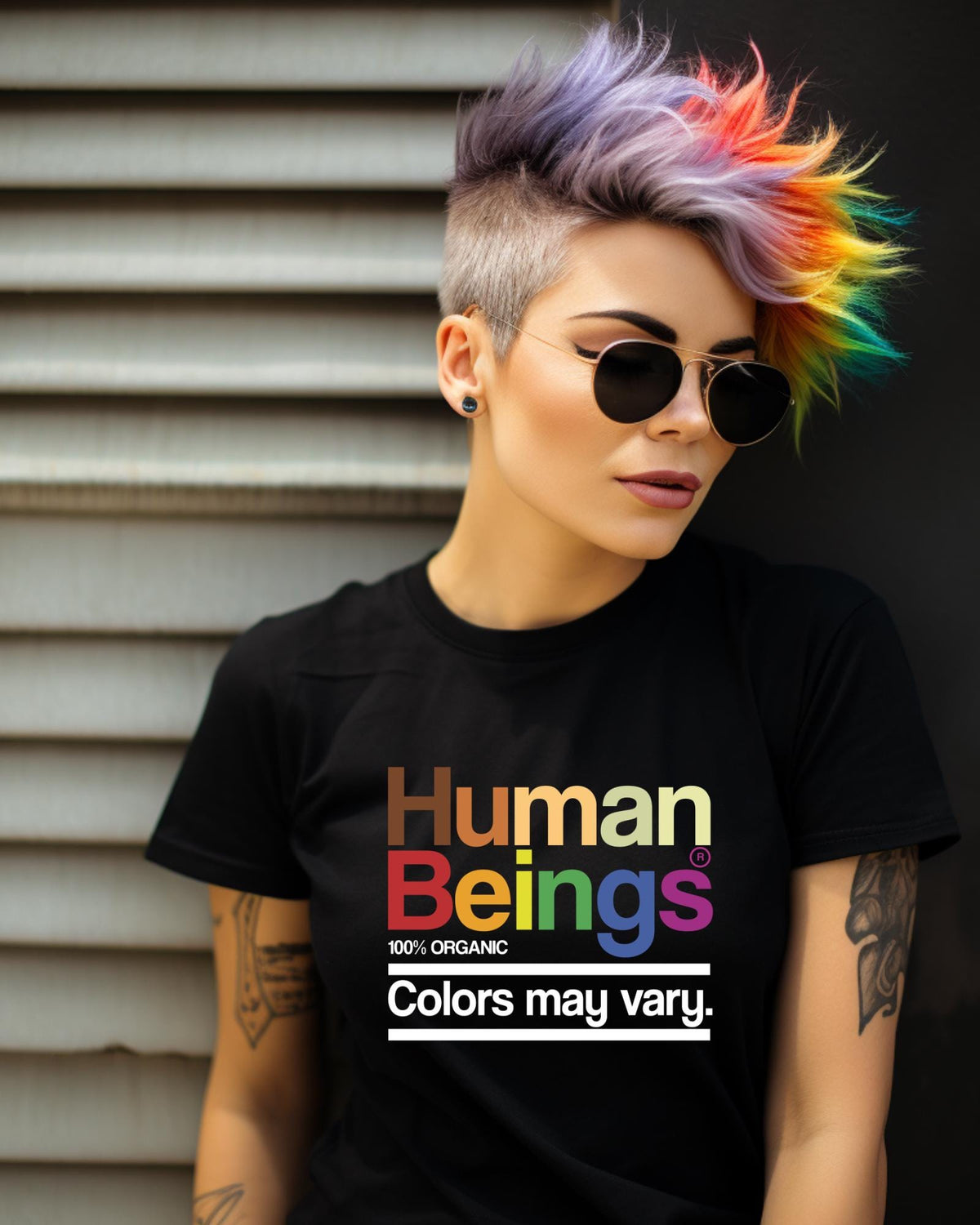 Human Beings Colors May Vary Shirt Diversity Equality Tee LGBTQ Pride Apparel Inclusive Graphic Top Youth Adult Hoodie Crewneck Sweater!