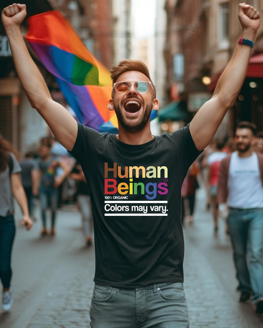 Human Beings Colors May Vary Shirt Diversity Equality Tee LGBTQ Pride Apparel Inclusive Graphic Top Youth Adult Hoodie Crewneck Sweater!