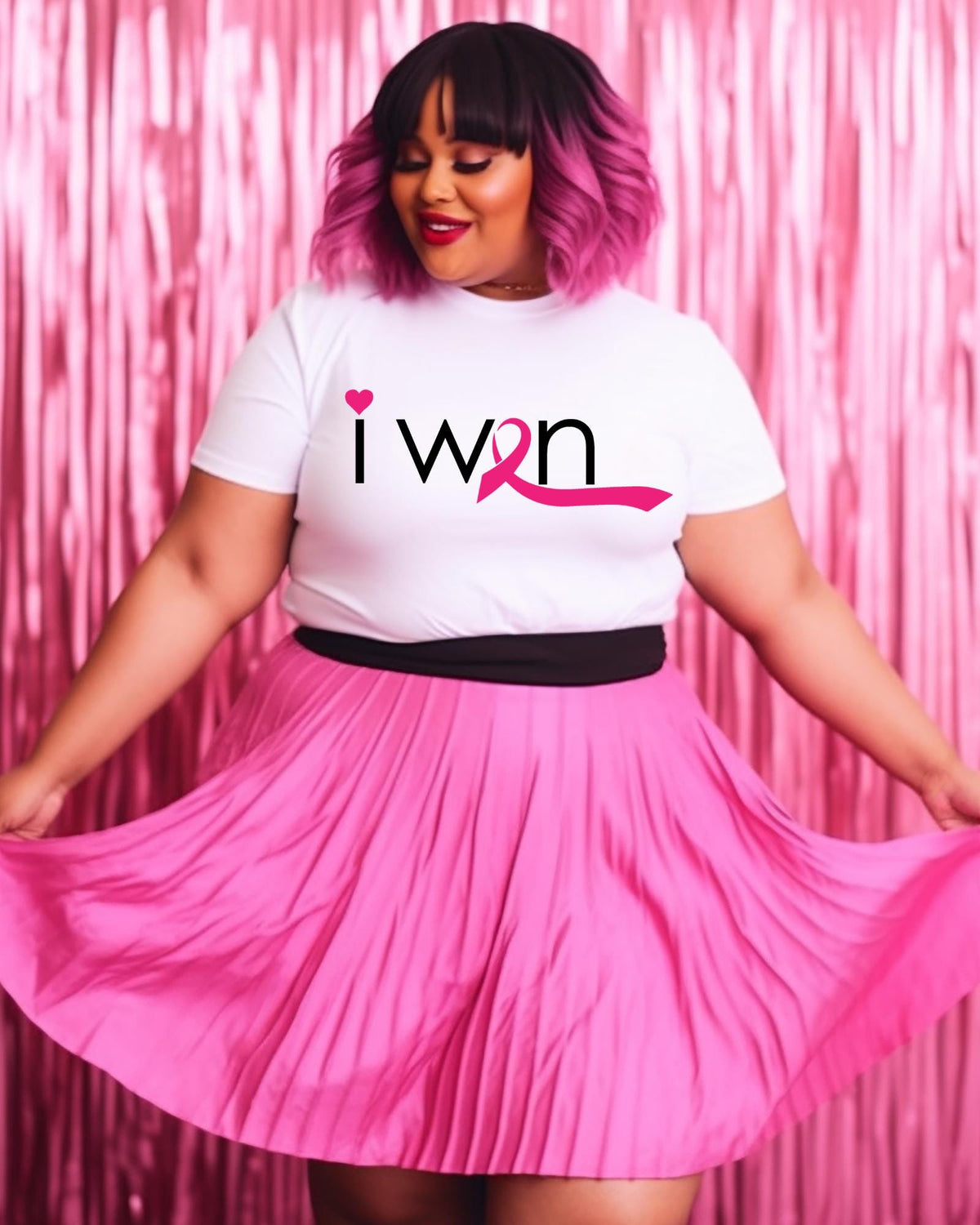 I Won Breast Cancer Survivor Shirt Pink Ribbon Graphic Tee Cancer Free Top Adult Hoodie Womens Crewneck Sweater Pink October Apparel Gift