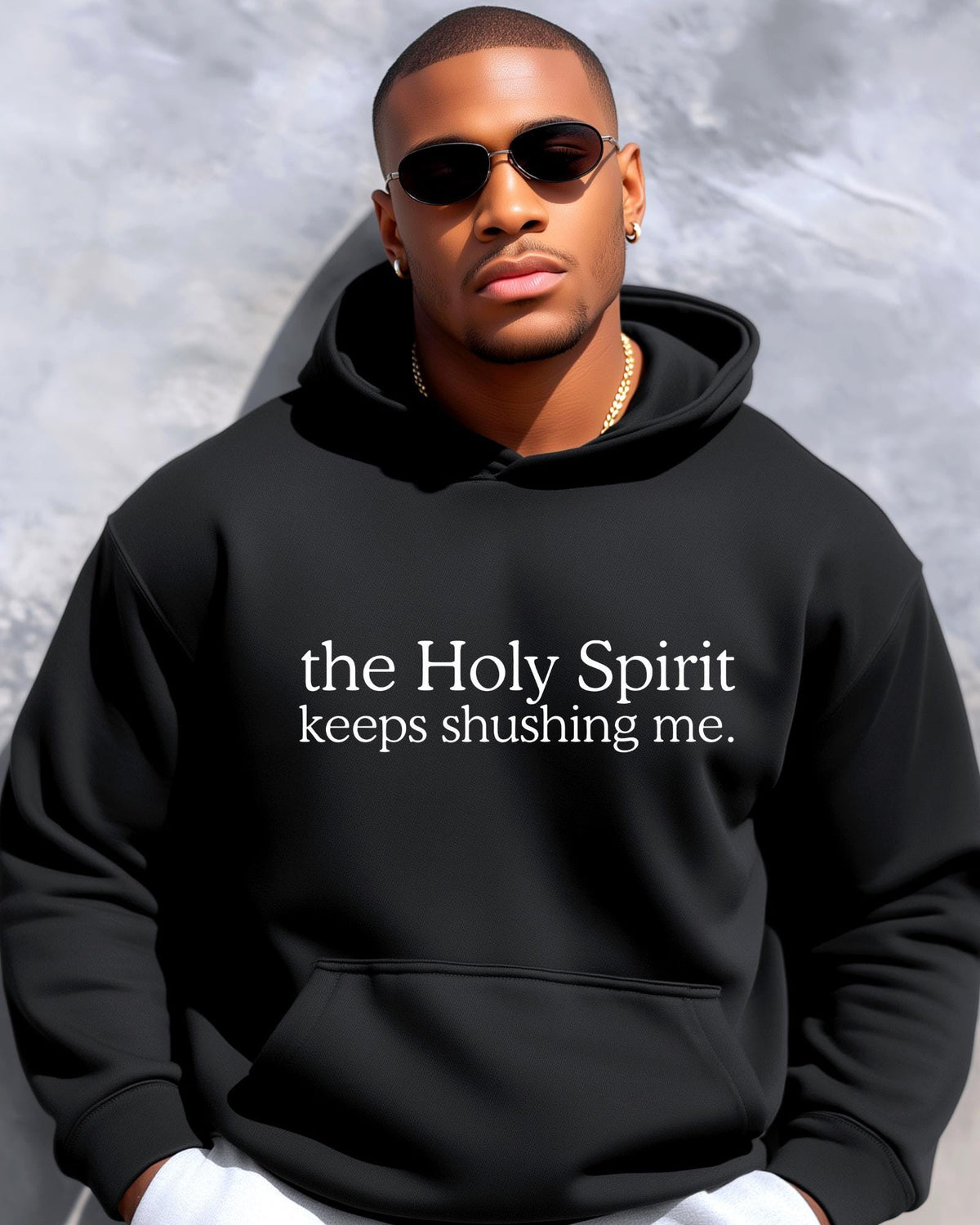The Holy Spirit Keeps Shushing Me Shirt Funny Christian Tee Sarcastic Faith Top Adult Youth Hoodie Crewneck Sweater Sassy Believer Gift!