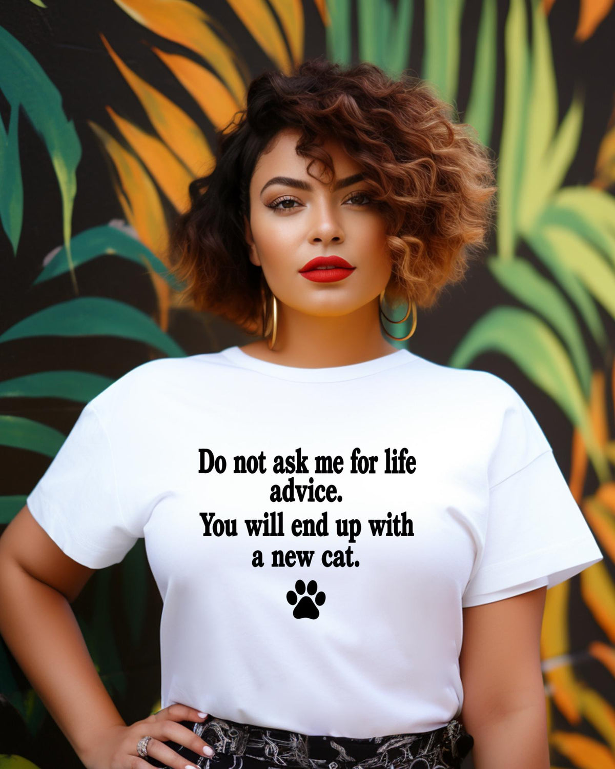 Funny Cat Lover Shirt Do Not Ask Me For Life Advice Tee Crazy Cat Lady Graphic Top Youth Adult Hoodie Crewneck Sweater Pet Adoption Gift!